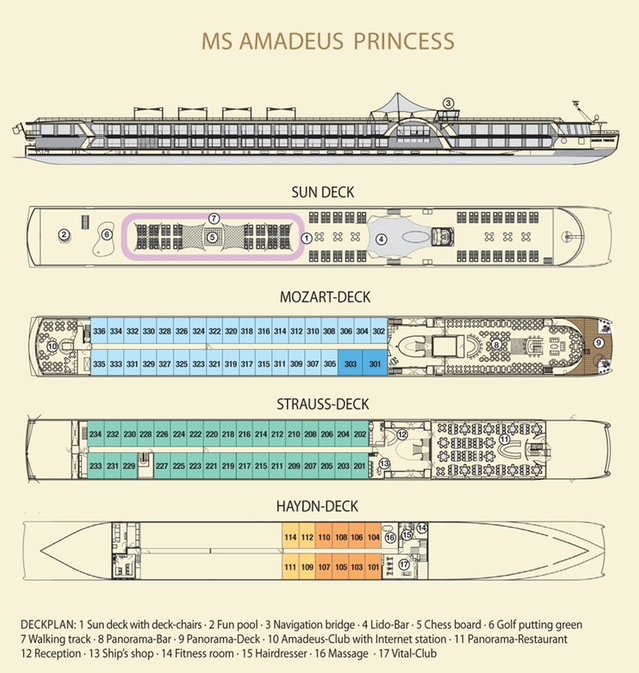Amadeus Princess deck plan